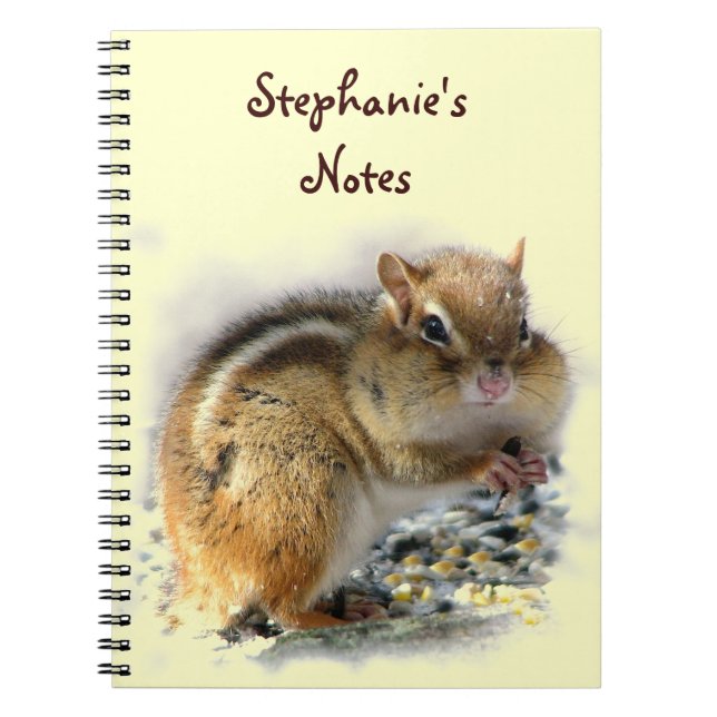 Feasting Chipmunk Notebook (Front)