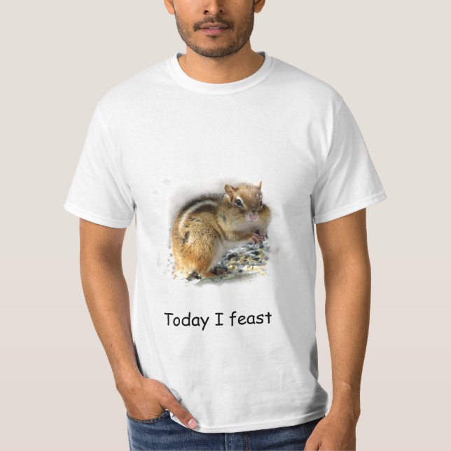 Feasting Chipmunk T-Shirt (Front)
