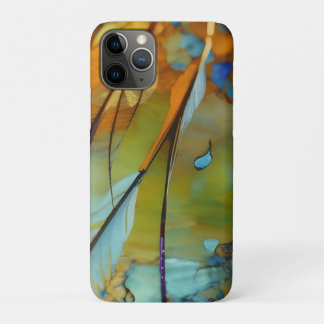Feather Abstract AI Art iPhone 11 Pro Case