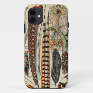 Feather Bird Wildlife Antique Feathers iPhone 11 Case