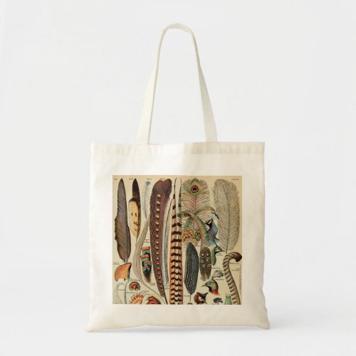 Feather Bird Wildlife Antique Feathers Tote Bag