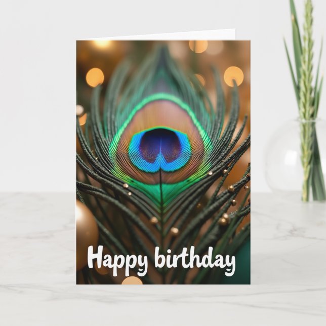Feather Birthday Card (Front)