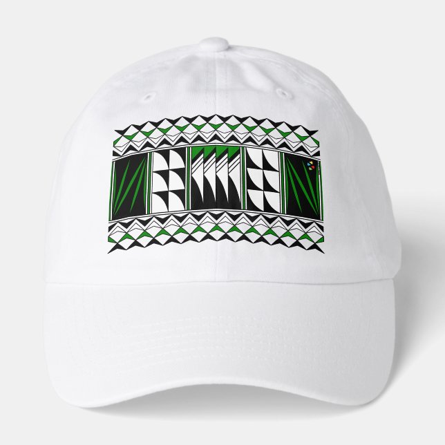 Feather Blessings - Green -  Hat (Front)