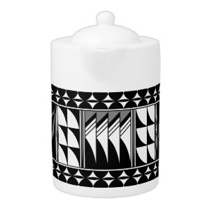 Feather Blessings in Gray Teapot