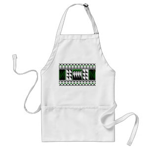 Feather Blessings in Green Adult Apron