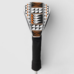 Feather Blessings in Orange Golf Head Cover