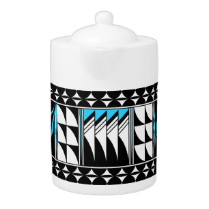Feather Blessings in Turquoise Teapot