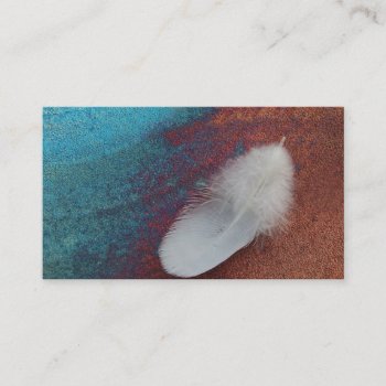 Feather Business Card by HolidayZazzle at Zazzle