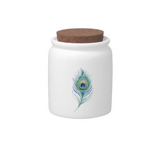 Feather Candy Jar