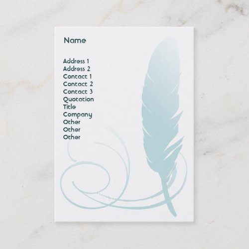 Feather - Chubby Business Cards