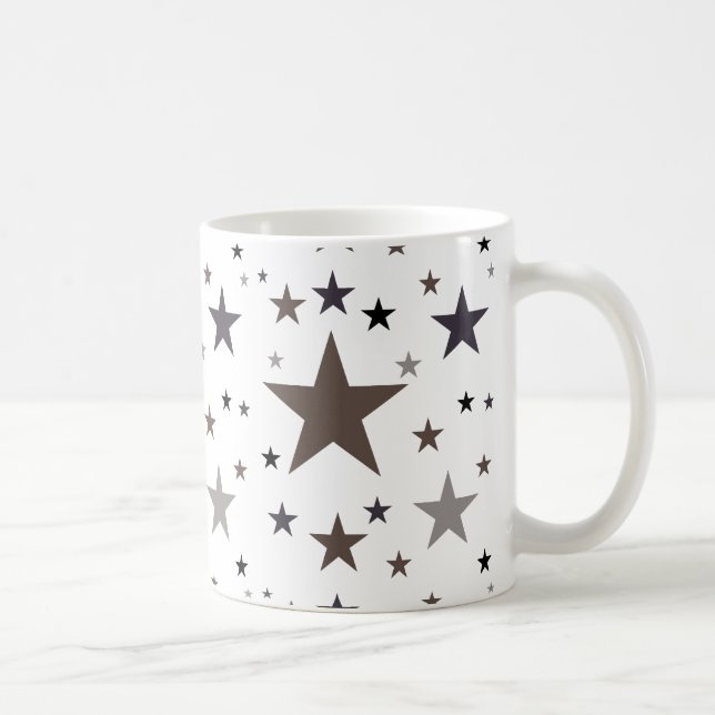 Feather Colors Stars Coffee Mug (Right)