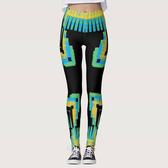 Feather Cross Leggings (Front)