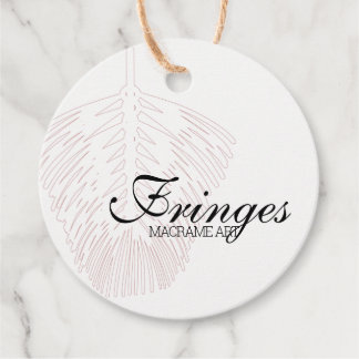 Feather Design Macrame Art Hang Tag