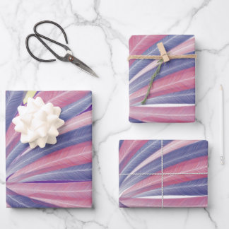 Feather digital design wrapping paper sheets