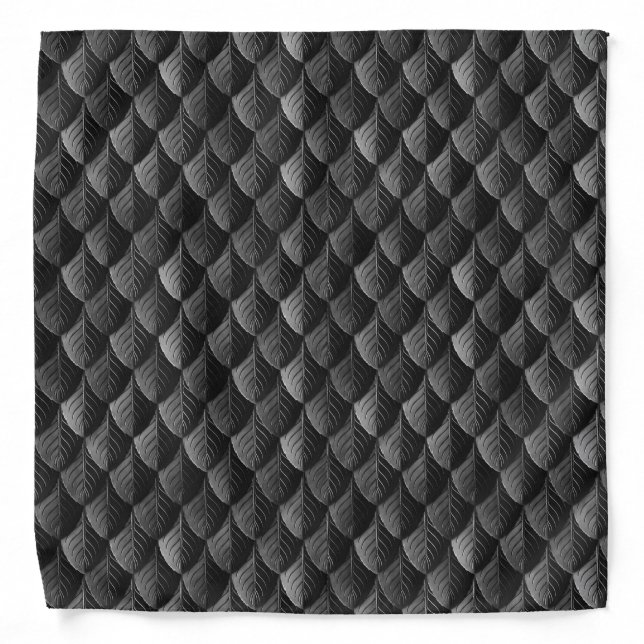 Feather Dragon Scale Armor Black Bandana (Front)