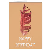 Feather drawing fine art birthday illustration (Front)