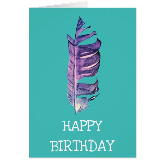 Feather drawing fine art original illustration cards (Front)