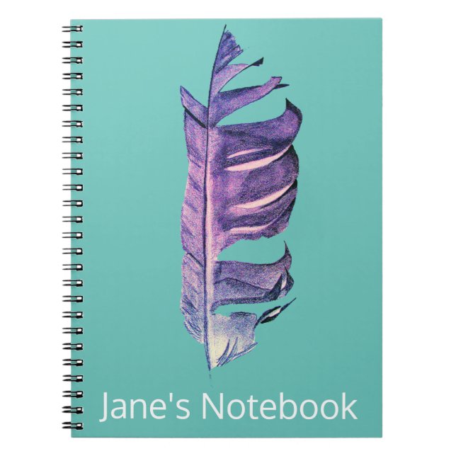 Feather drawing fine art original illustration notebook (Front)