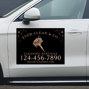 Feather Duster Professional Maid & House Cleaning  Car Magnet