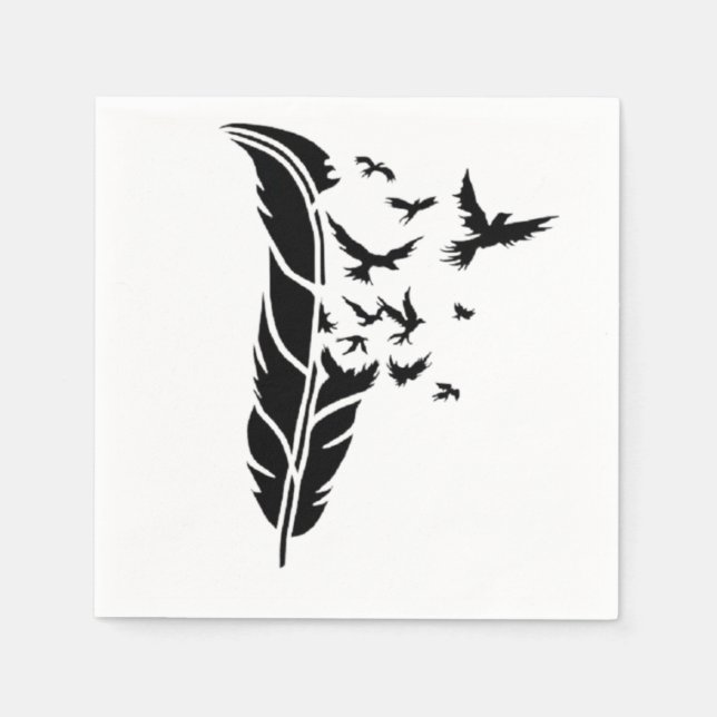 feather & Eagle Napkins (Front)