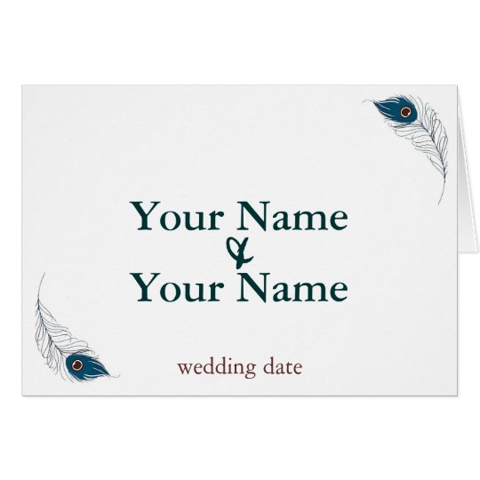 Feather Elegance Card