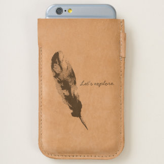 Feather etching, Let's explore, Ubuntu iPhone 6/6S Case