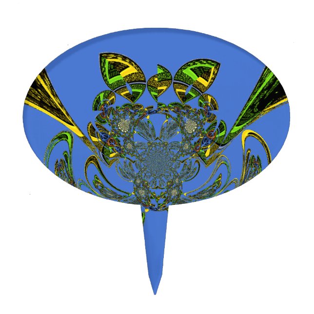 Feather Fish Cake Topper (Front)