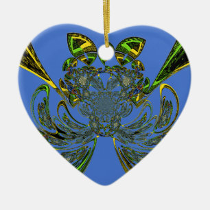 Feather Fish Ceramic Ornament