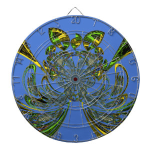 Feather Fish Dartboard With Darts