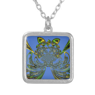 Feather Fish Silver Plated Necklace