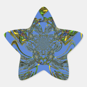 Feather Fish Star Sticker