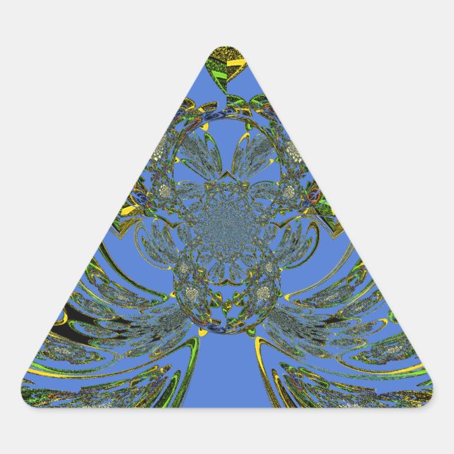 Feather Fish Triangle Sticker (Front)