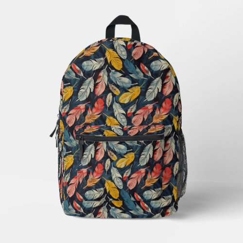 Feather Flair Printed Backpack