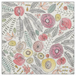 feather fleur watercolor fabric