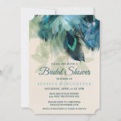 Feather Floral Bridal Shower Invitation (Front)