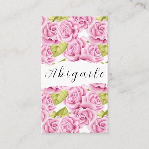 Feather Flower Vector Seamless Vintage Floral  Bus Business Card