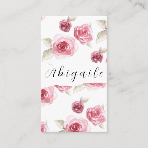 Feather Flower Vector Seamless Vintage Floral  Business Card