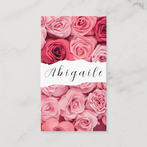 Feather Flower Vector Seamless Vintage Floral  Business Card