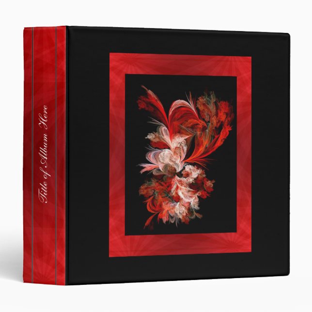 Feather Fractal Avery Binder (Front/Spine)