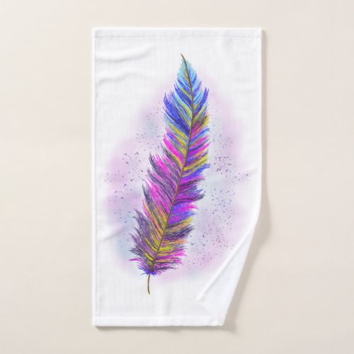 Feather from Above Custom Designer Bath Towel