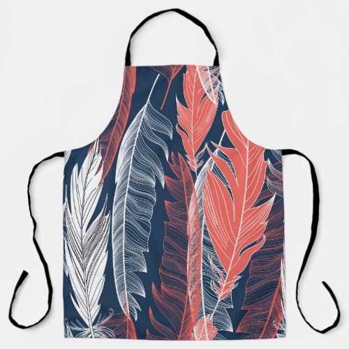 Feather Graphics Beautiful Seamless Pattern Apron