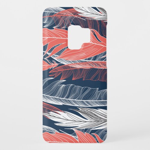 Feather Graphics Beautiful Seamless Pattern Case_Mate Samsung Galaxy S9 Case