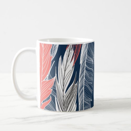 Feather Graphics Beautiful Seamless Pattern Coffee Mug