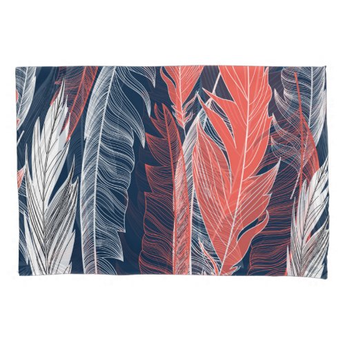 Feather Graphics Beautiful Seamless Pattern Pillow Case