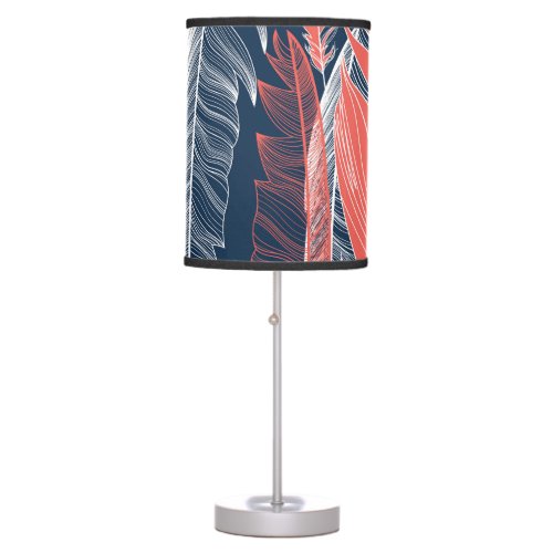 Feather Graphics Beautiful Seamless Pattern Table Lamp