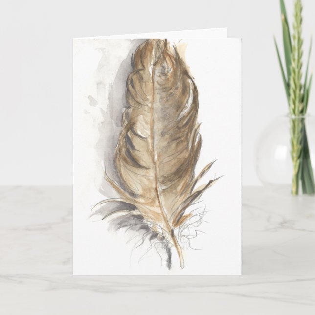 "Feather" greeting card (Front)