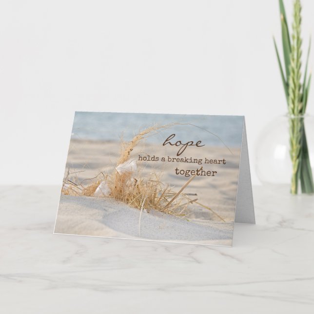 Feather In Beach Grass Card (Front)