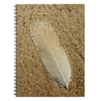 Feather in the Sand Notebook