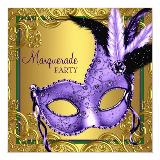 Purple Masquerade Invitations 7