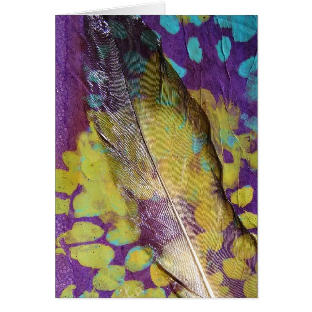 Feather Mixed Media Cards (Front)